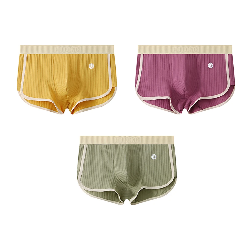 Soft ribbed men's underwear 3-pack offers ultimate stretch, breathability, & flexible support.