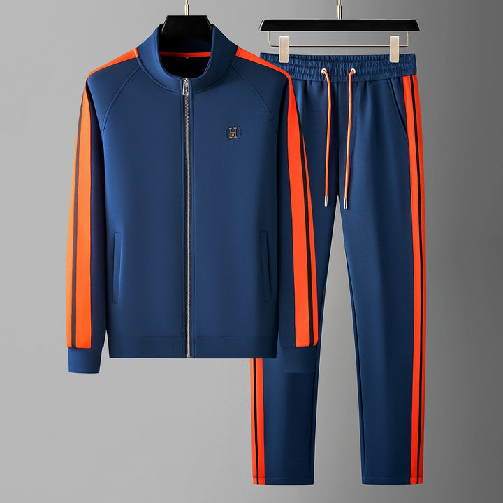 Riviera men's tracksuit with contrast stripe, perfect for casual wear & leisure.