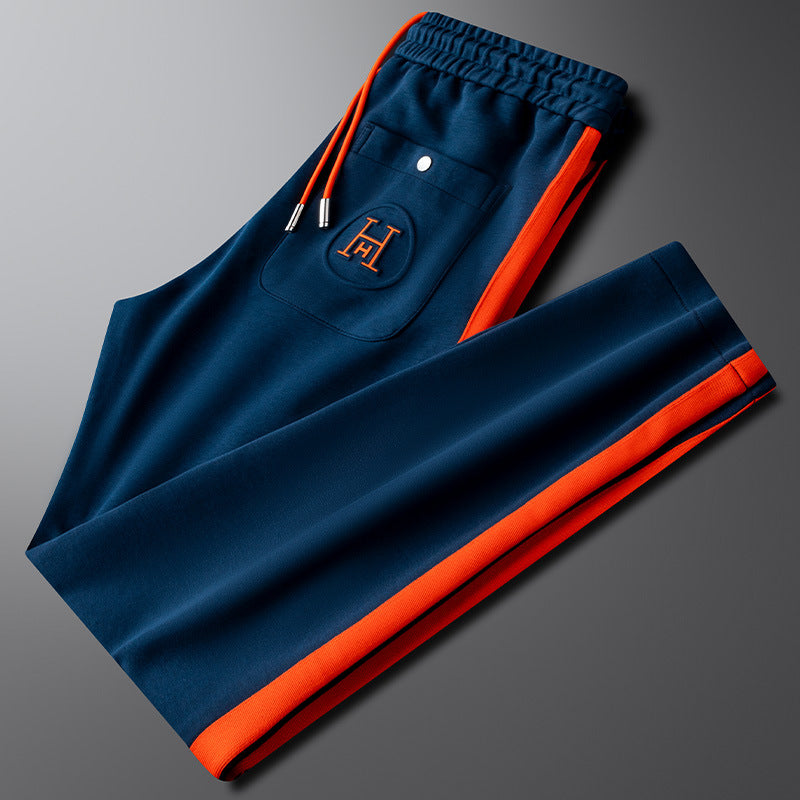 Comfortable men's track pants from the Riviera two-piece, great for jogging or loungewear.