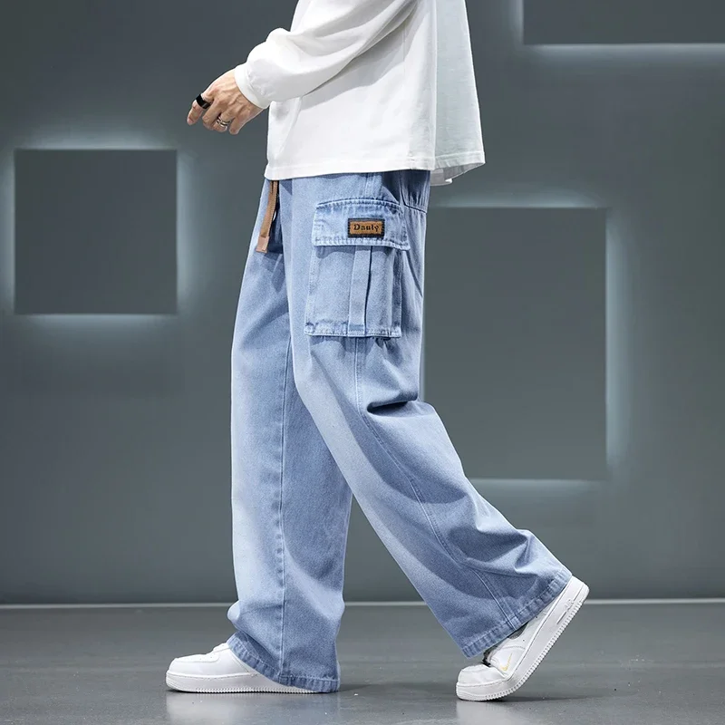 Men's Rogue relaxed fit cargo pants with drawstring waist & functional pockets for casual wear.