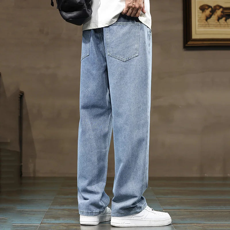 Men's comfortable denim style lounge pants, rogue design, with an adjustable drawstring waist.