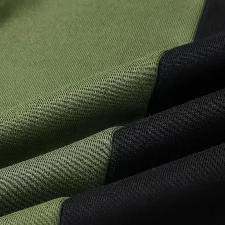 Green Rowan men's hoodie, a stylish and comfortable wardrobe essential for modern men's fashion and everyday comfort.