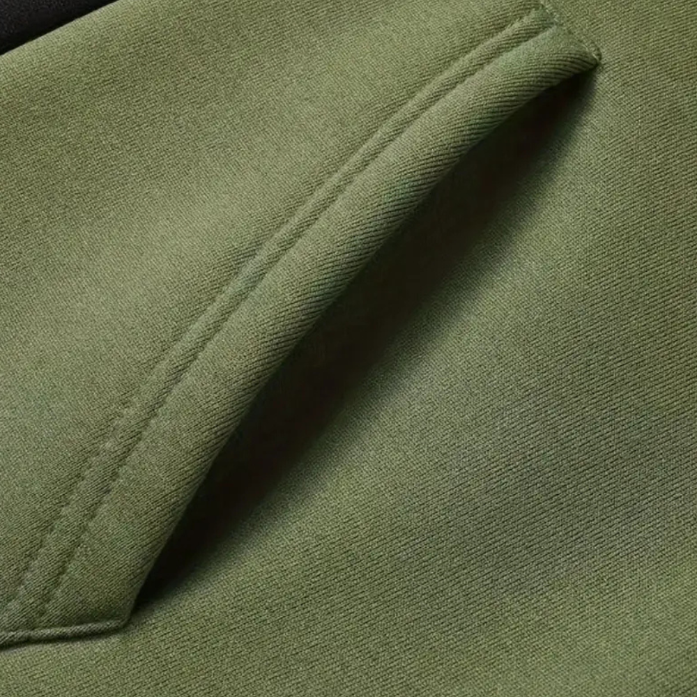 Comfortable Men's Rowan hoodie for everyday wear. Features a relaxed fit, soft fabric, and a practical drawstring hood.
