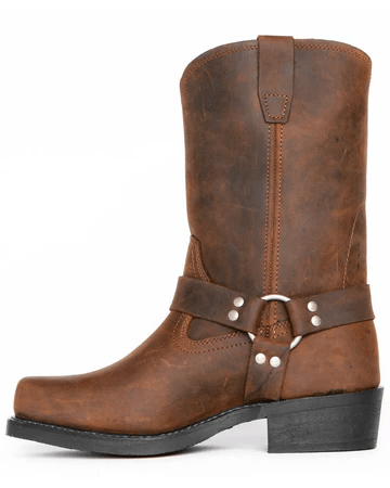 Dependable men's rugged boots: durable, all-weather harness style for everyday wear.