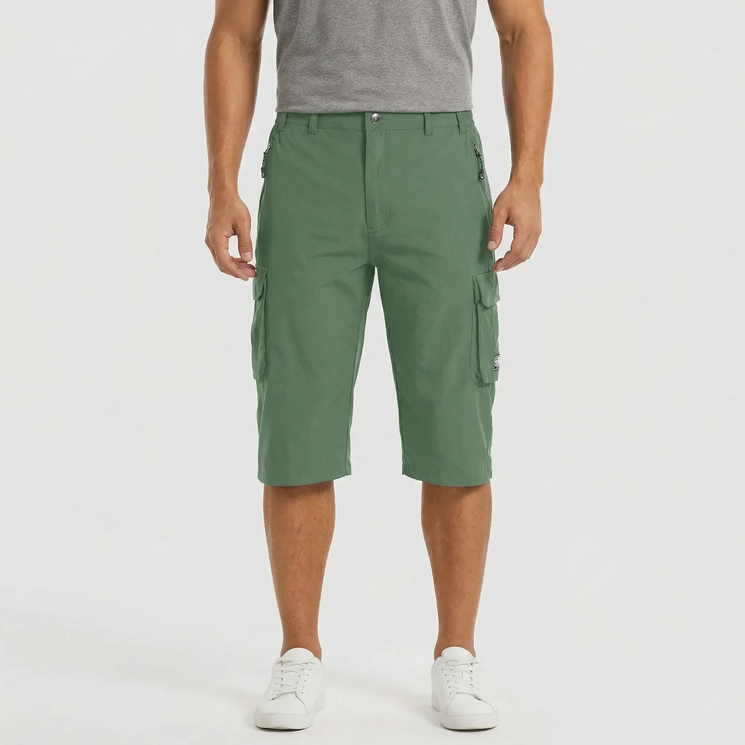 Men's durable hiking shorts with multi-purpose side pockets, offering comfort & utility for any activity.