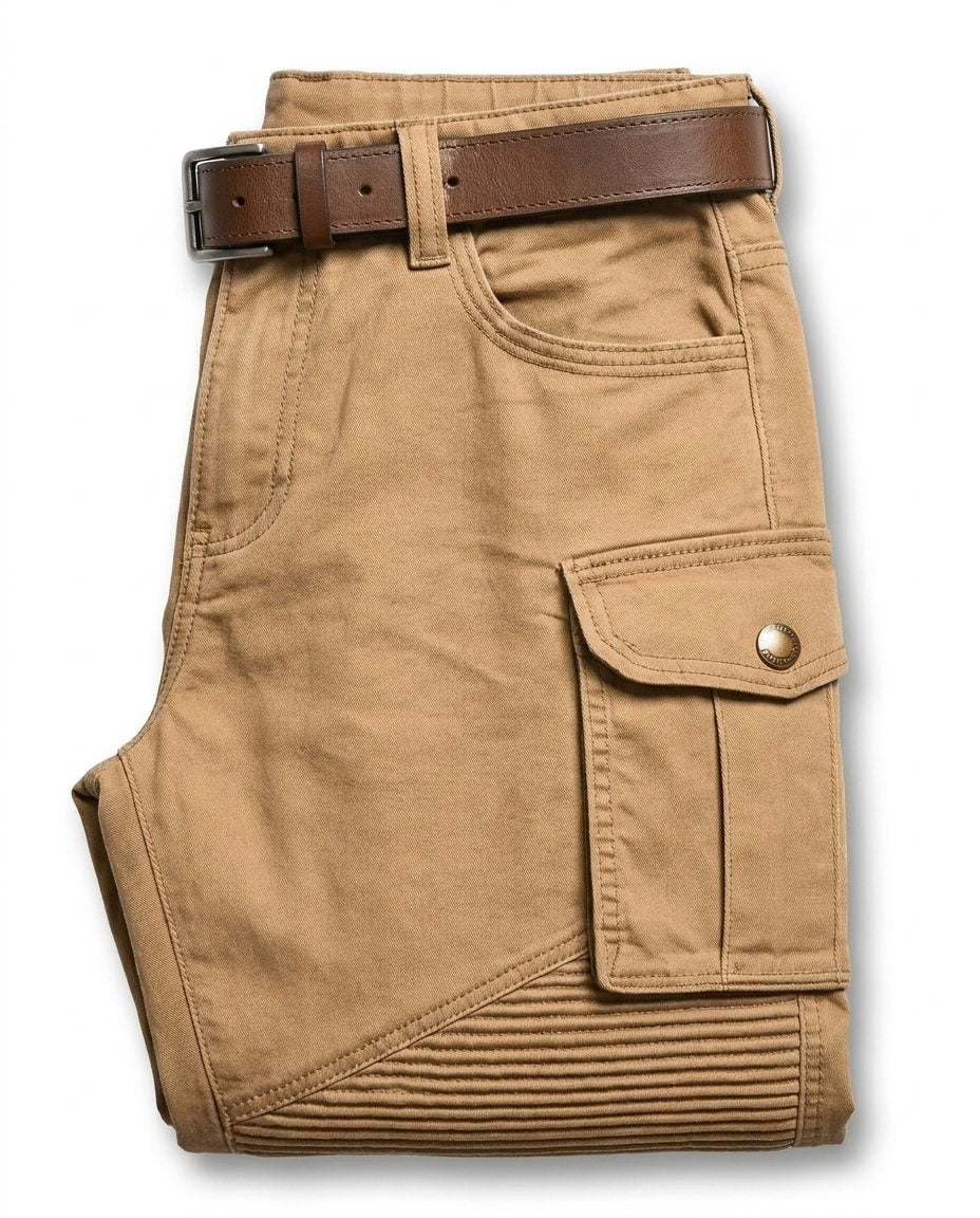 Men's rugged cargo work pants, durable multi-pocket design for tough jobs and workwear.