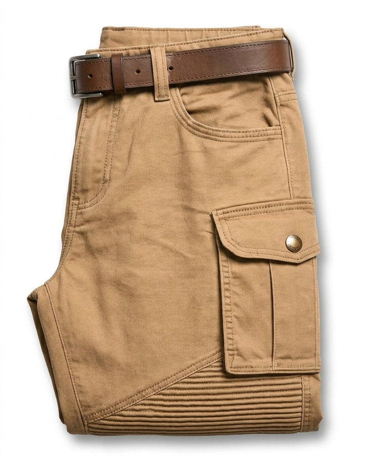 Men's rugged cargo work pants, durable multi-pocket design for tough jobs and workwear.