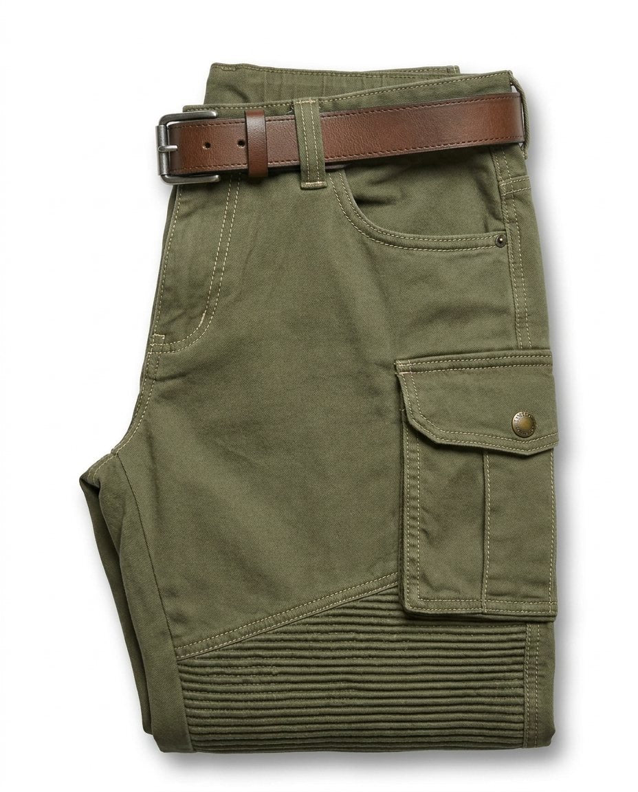 Comfortable men's cargo pants, durable design for exploration, outdoor and utility tasks.