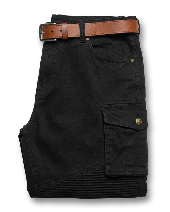 Versatile men's cargo trousers, durable multi-pocket pants for work, outdoor, and adventure.