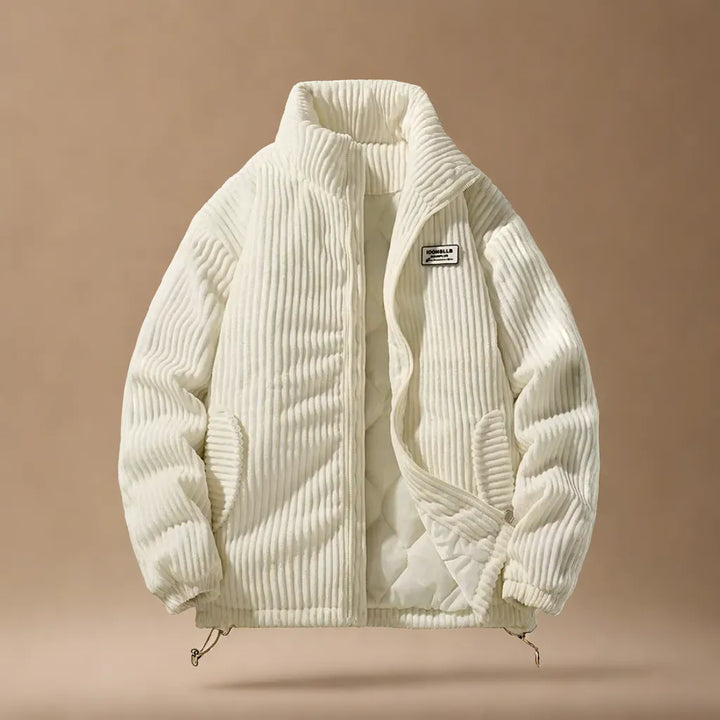 Men's rugged corduroy style jacket, comfortable outerwear for casual daily wear during fall & winter.