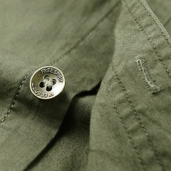 High-quality, durable men's short sleeve shirt. Rugged cotton perfect for outdoor utility, adventure & everyday wear.