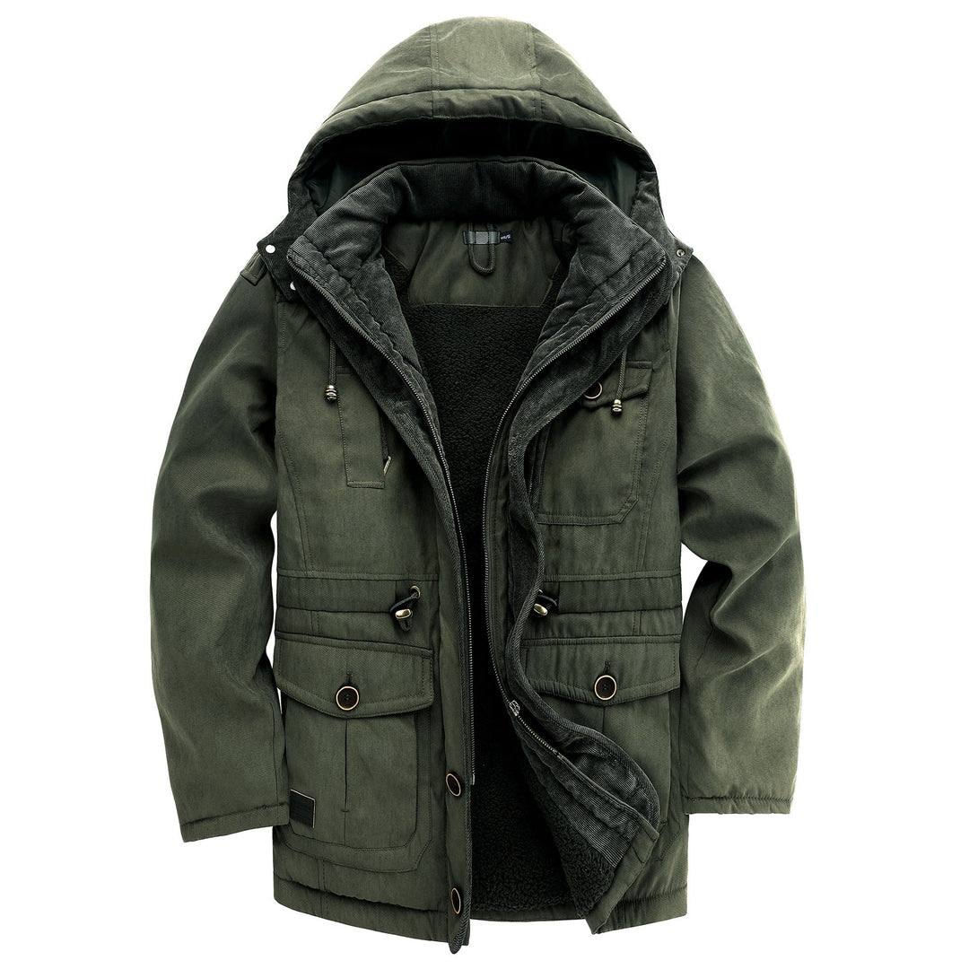 Men's Rugged Highland Jacket: Ultimate cold weather protection for outdoor adventures.