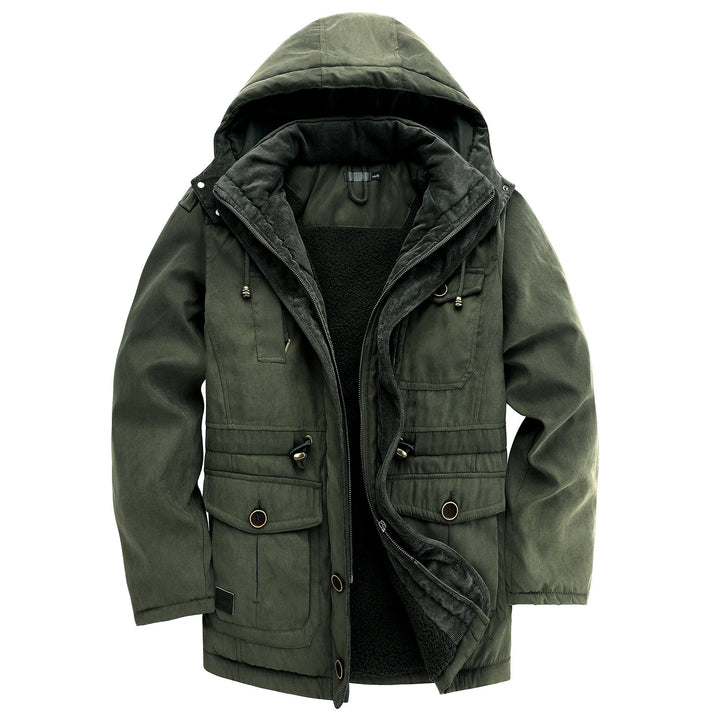 Men's Rugged Highland Jacket: Ultimate cold weather protection for outdoor adventures.