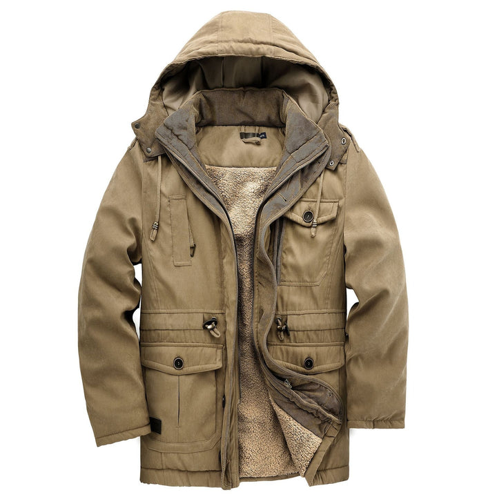 High-performance men's winter jacket for the highlands, offering ultimate cold weather protection.