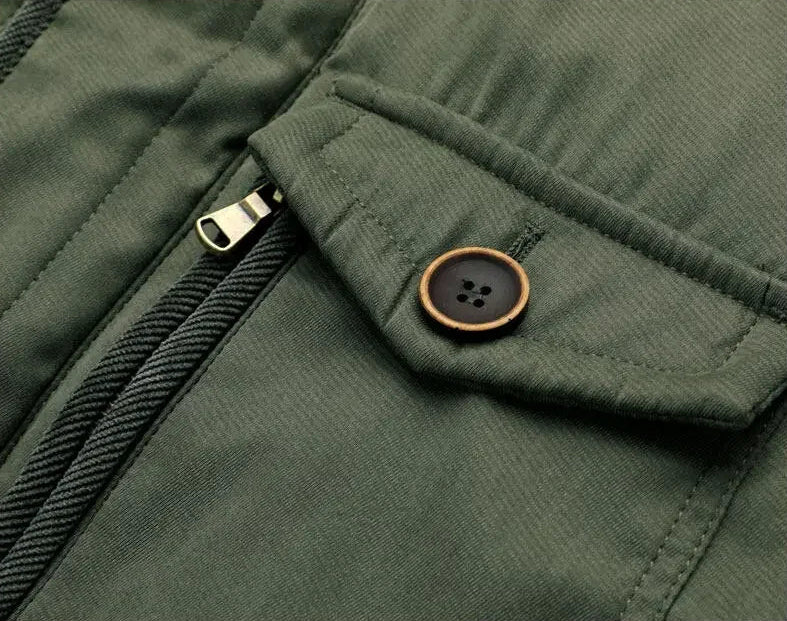 Stylish & functional men's rugged jacket for winter, offering weatherproof protection on any adventure.