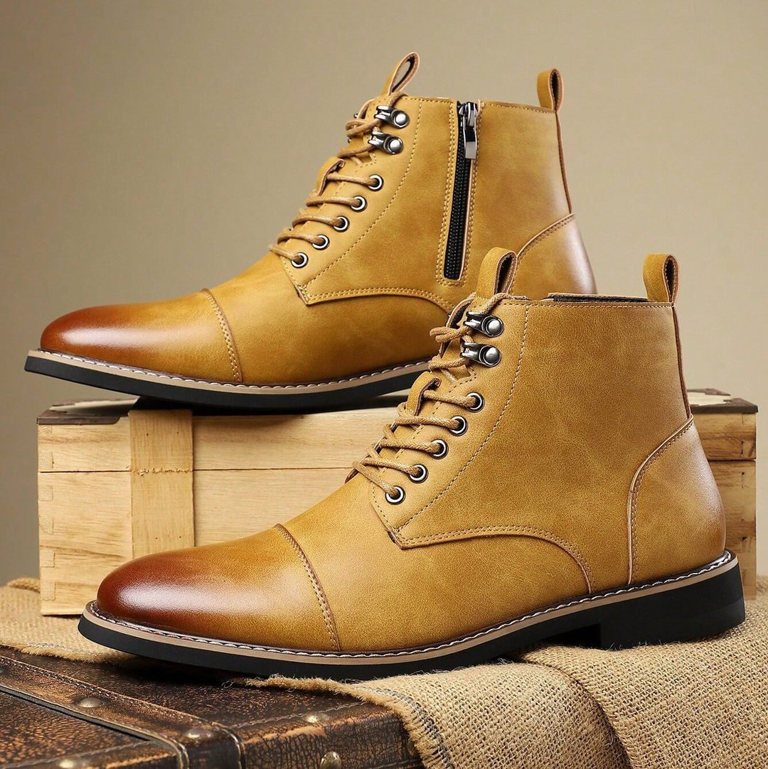 Versatile men's boots for outdoor adventures & stylish city wear, built for durability.