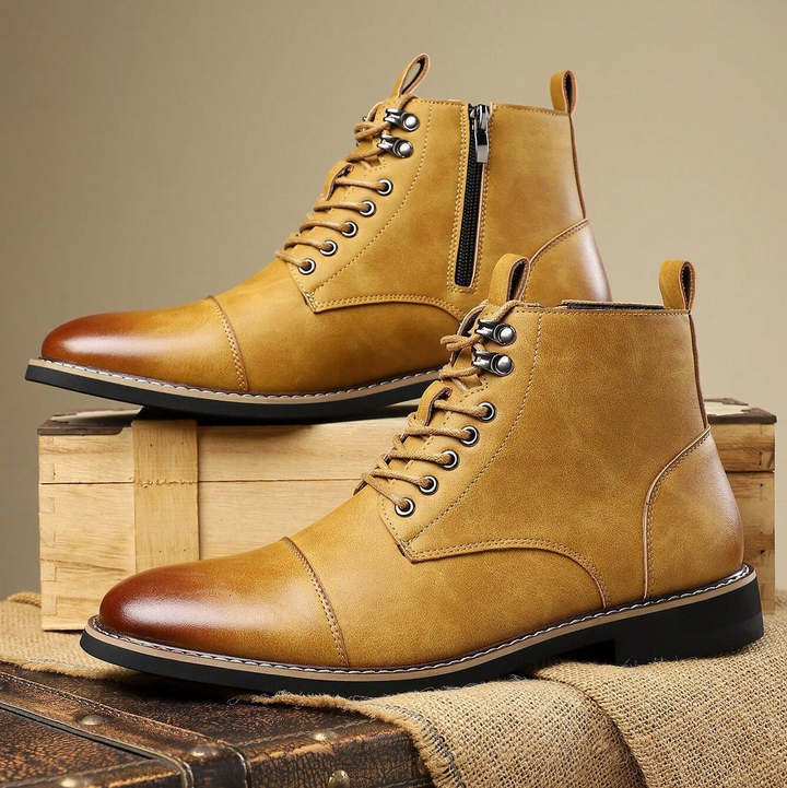 Versatile men's boots for outdoor adventures & stylish city wear, built for durability.