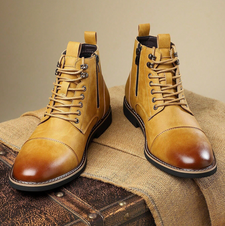 Men's rugged footwear with premium materials, ensuring comfortable and durable performance.