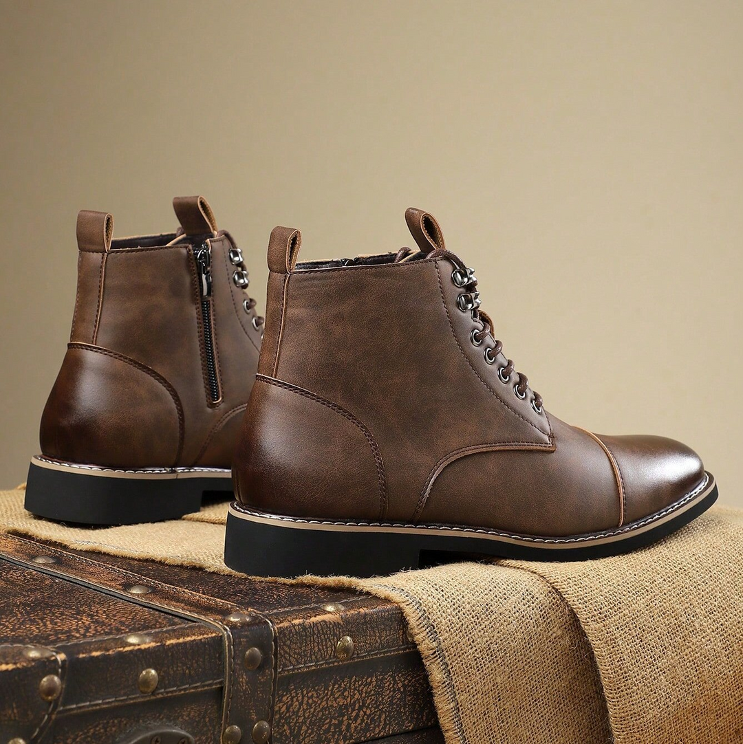 Men's fashion boots, versatile for city life & rugged adventures, offering durable support.