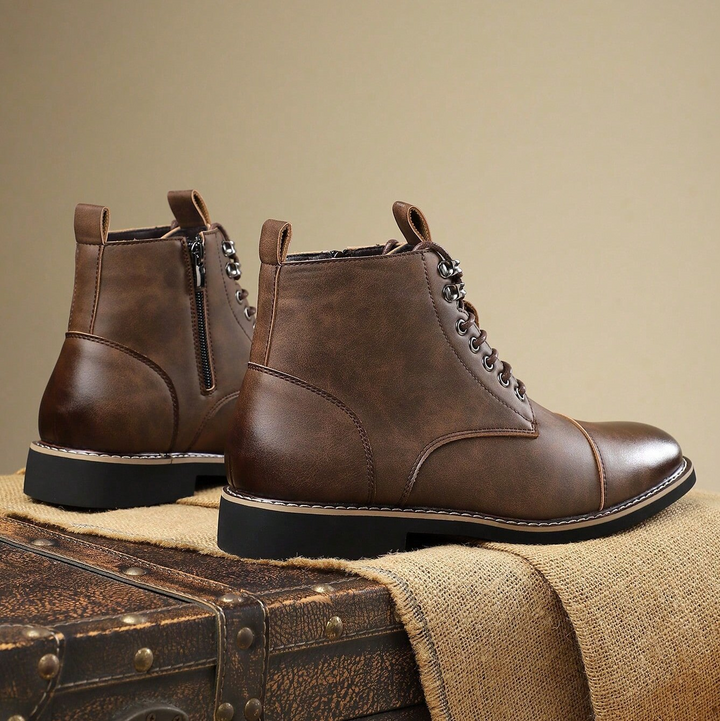 Men's fashion boots, versatile for city life & rugged adventures, offering durable support.