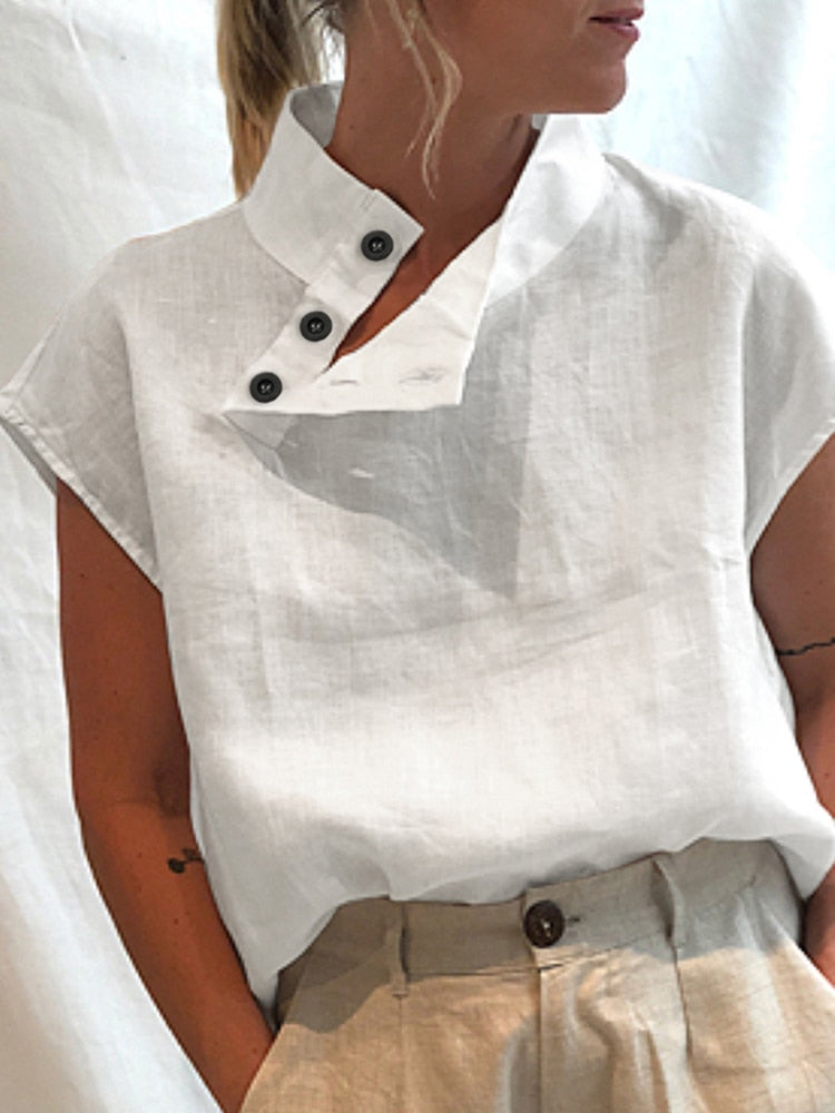 Men's Salmia long sleeve button-down casual shirt with a relaxed fit, perfect for everyday summer wear.