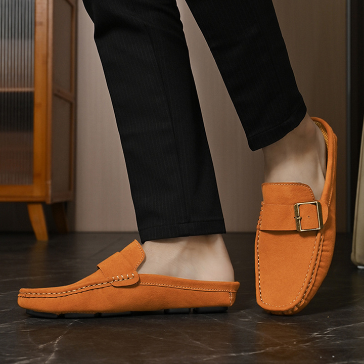 Men's Santorini slip-on comfort shoes, elegant design for everyday classic wear.