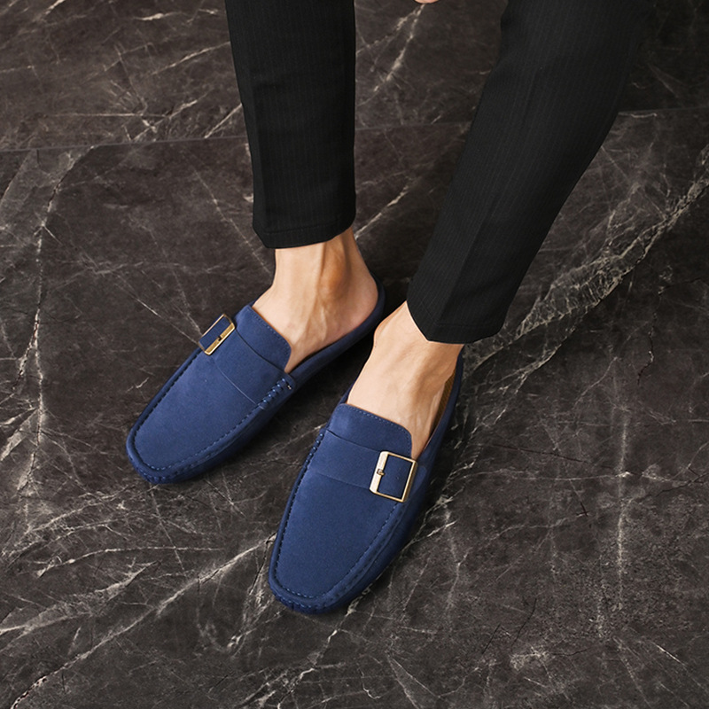 Side profile of elegant Men's Santorini Loafers, ideal for comfort and classic fashion.