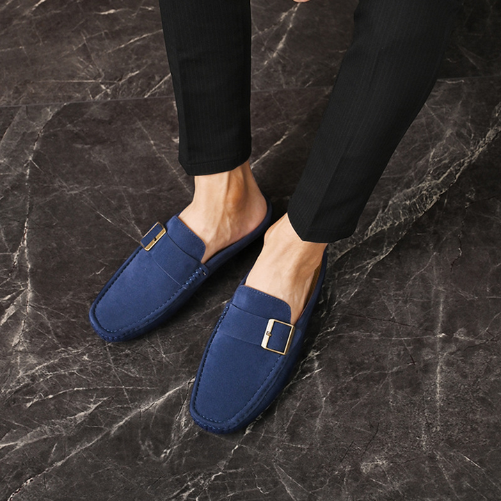 Side profile of elegant Men's Santorini Loafers, ideal for comfort and classic fashion.