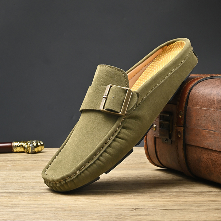 Men's Santorini slip-on loafers, combining comfort with a timeless, elegant style.