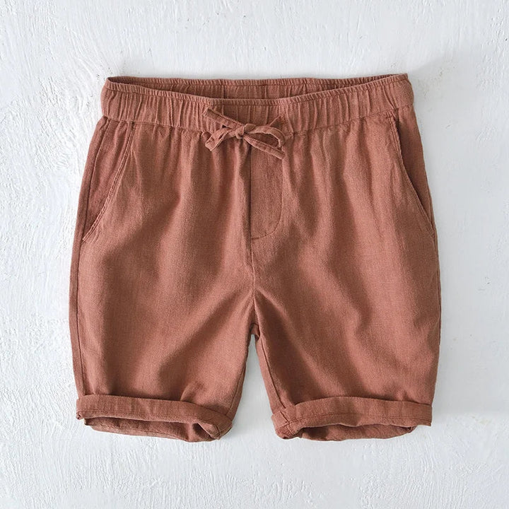 Men's Santorini summer shorts with drawstring. Relaxed fit for beach & vacation style.