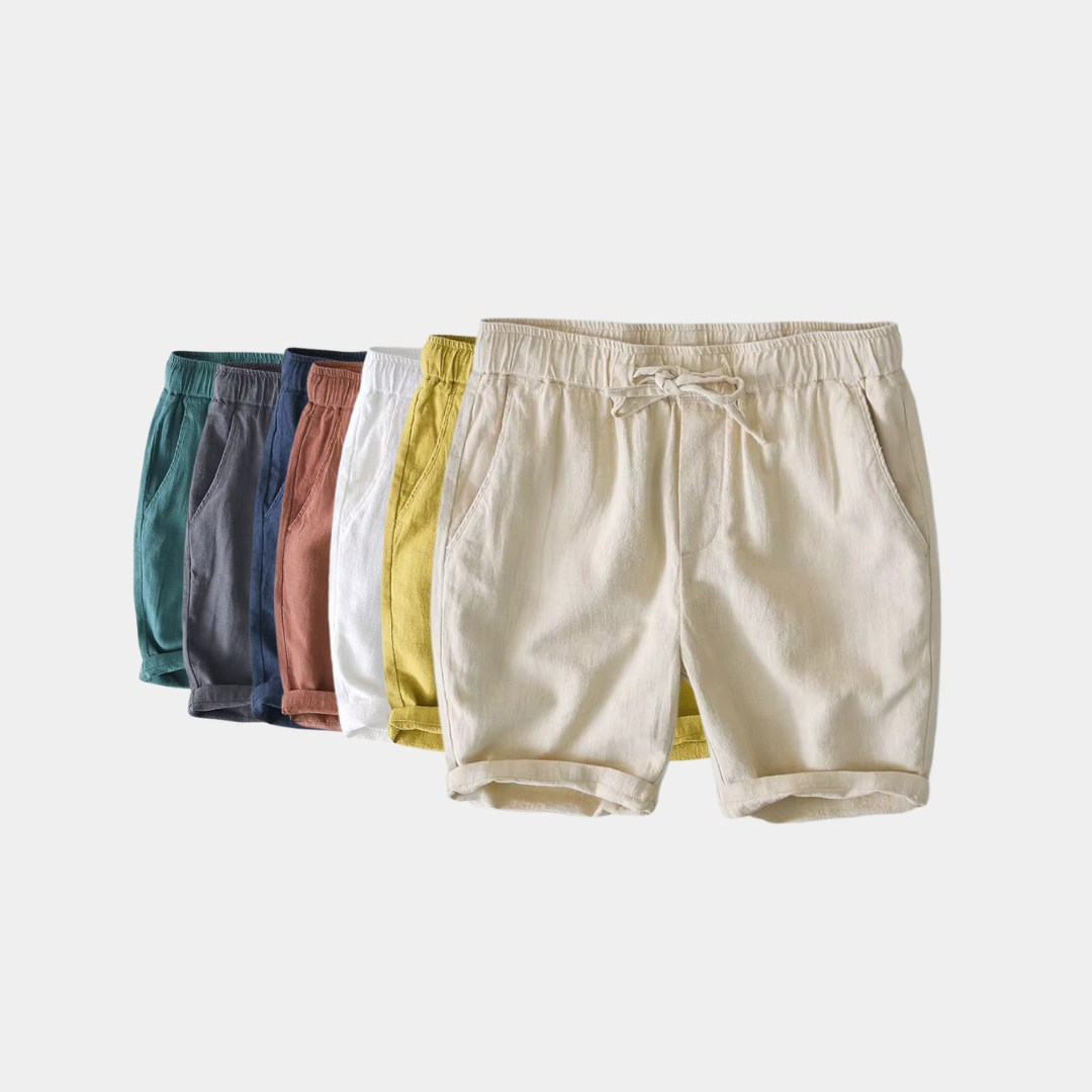 Essential men's summer shorts. Drawstring, relaxed fit, versatile for beach & casual wear.