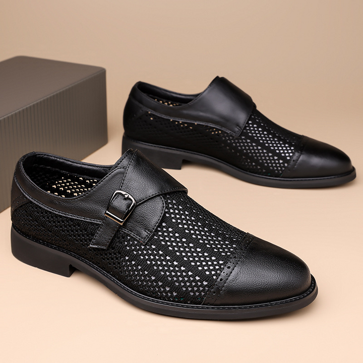 Comfortable men's Sarratore breathable slip-on loafers, ideal lightweight summer shoes.