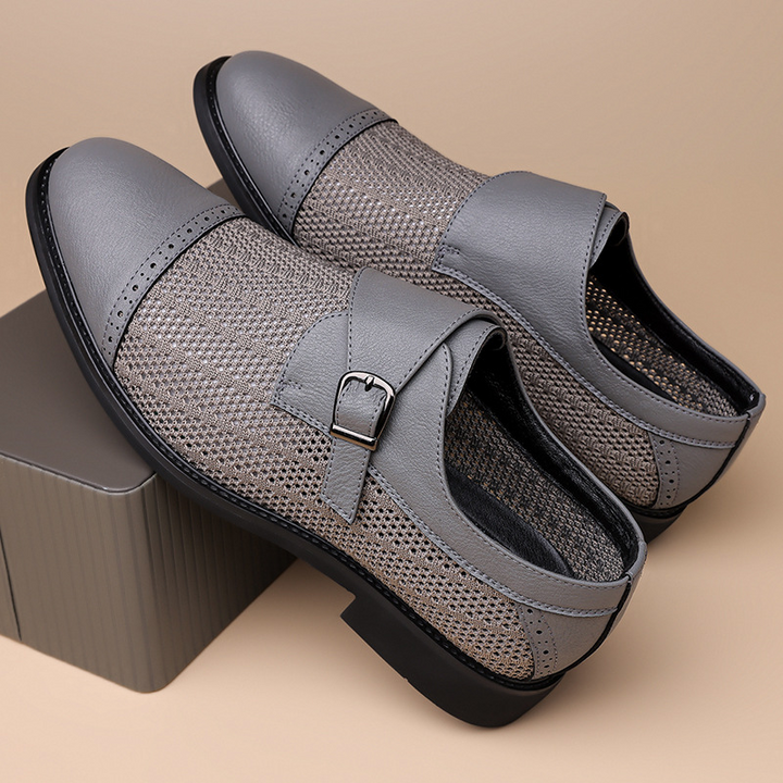 Men's fashion Sarratore breathable slip-on loafers, a versatile & lightweight summer shoe choice.