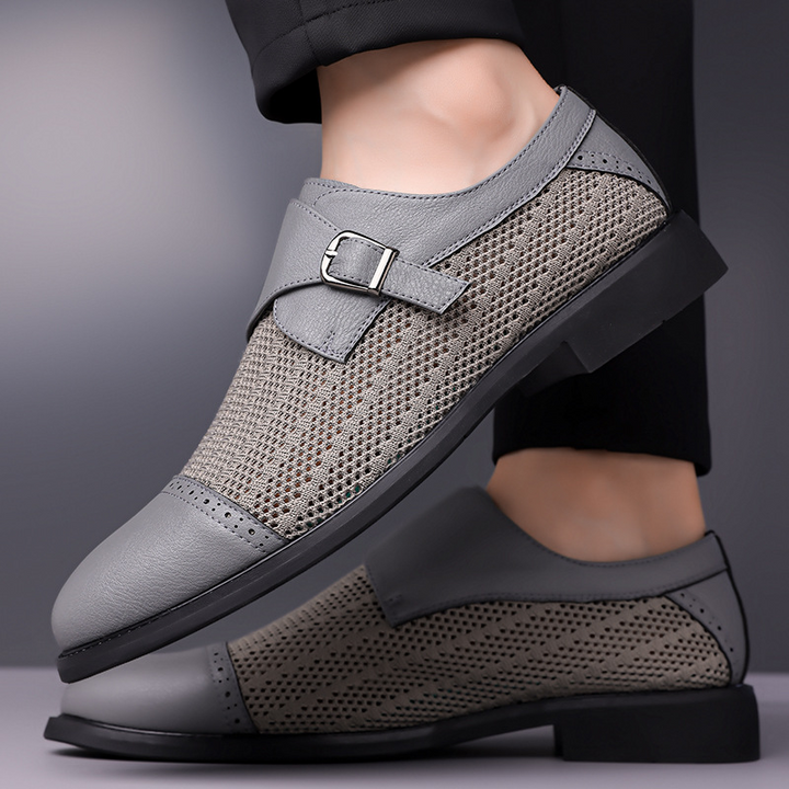 Lightweight Sarratore men's breathable slip-on loafers, comfortable casual dress shoes for any occasion.