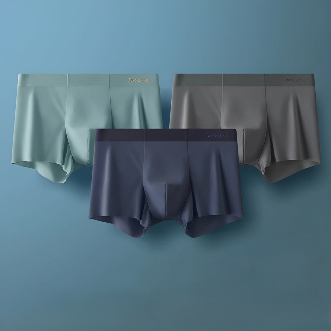 Stylish men's seamless boxer briefs, a modern undergarment for discerning men.