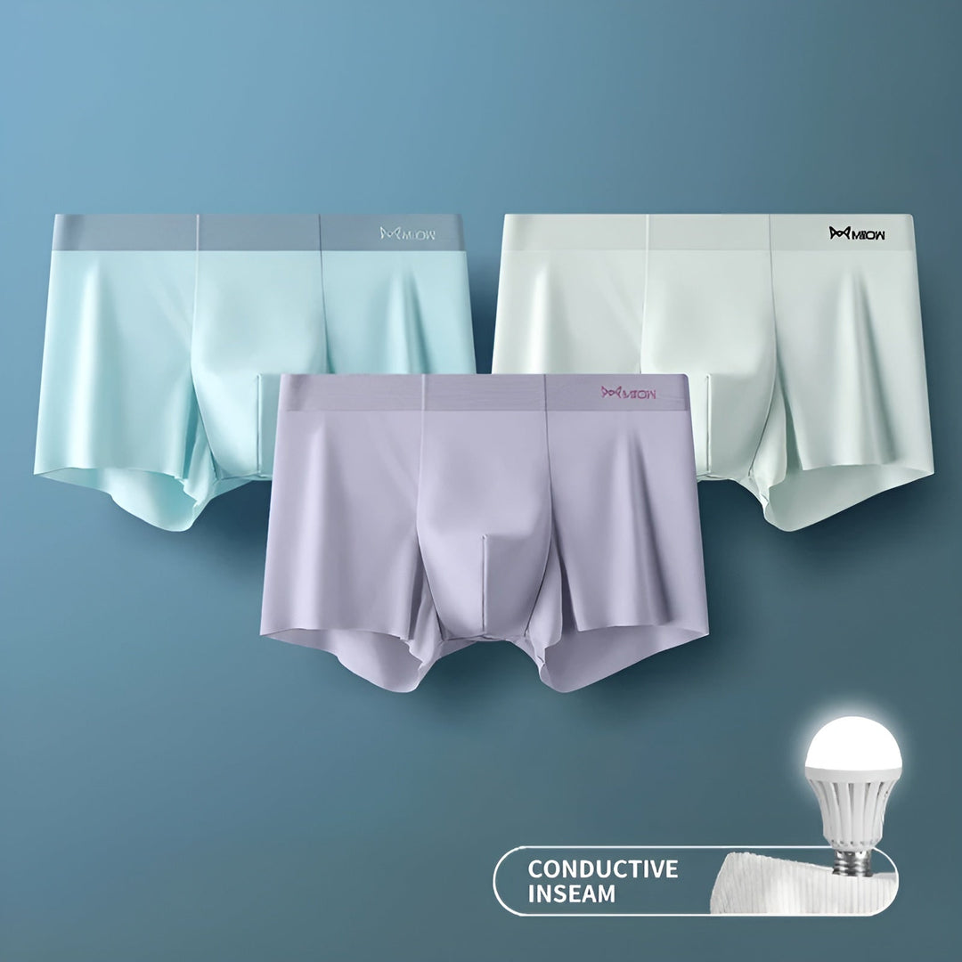Pack of men's seamless boxer briefs, an essential for men's everyday wear.