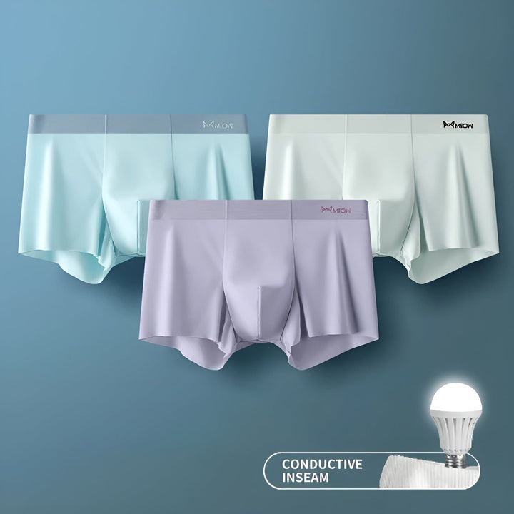 Pack of men's seamless boxer briefs, an essential for men's everyday wear.