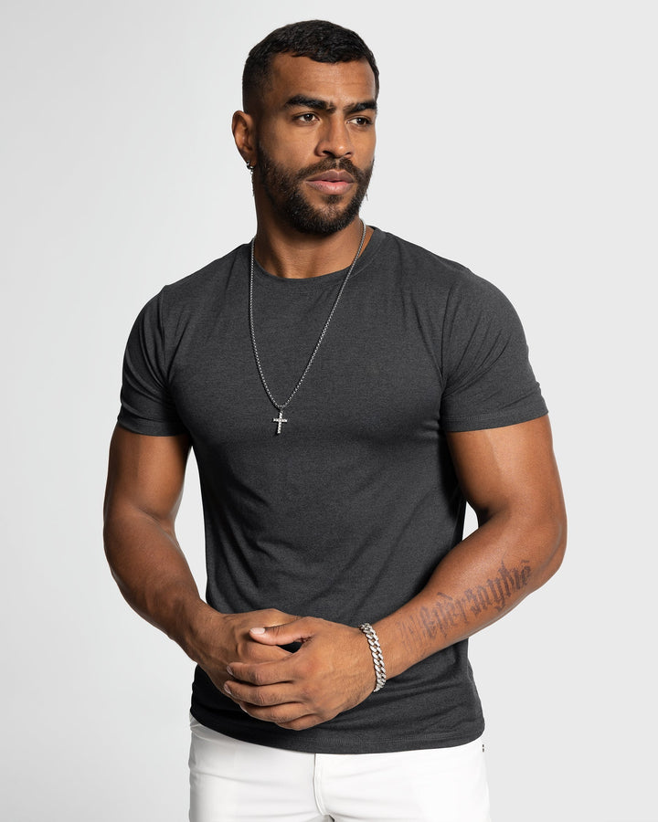 Men's Sevilla Performance Tee in various colors, ideal for workout & casual wear.