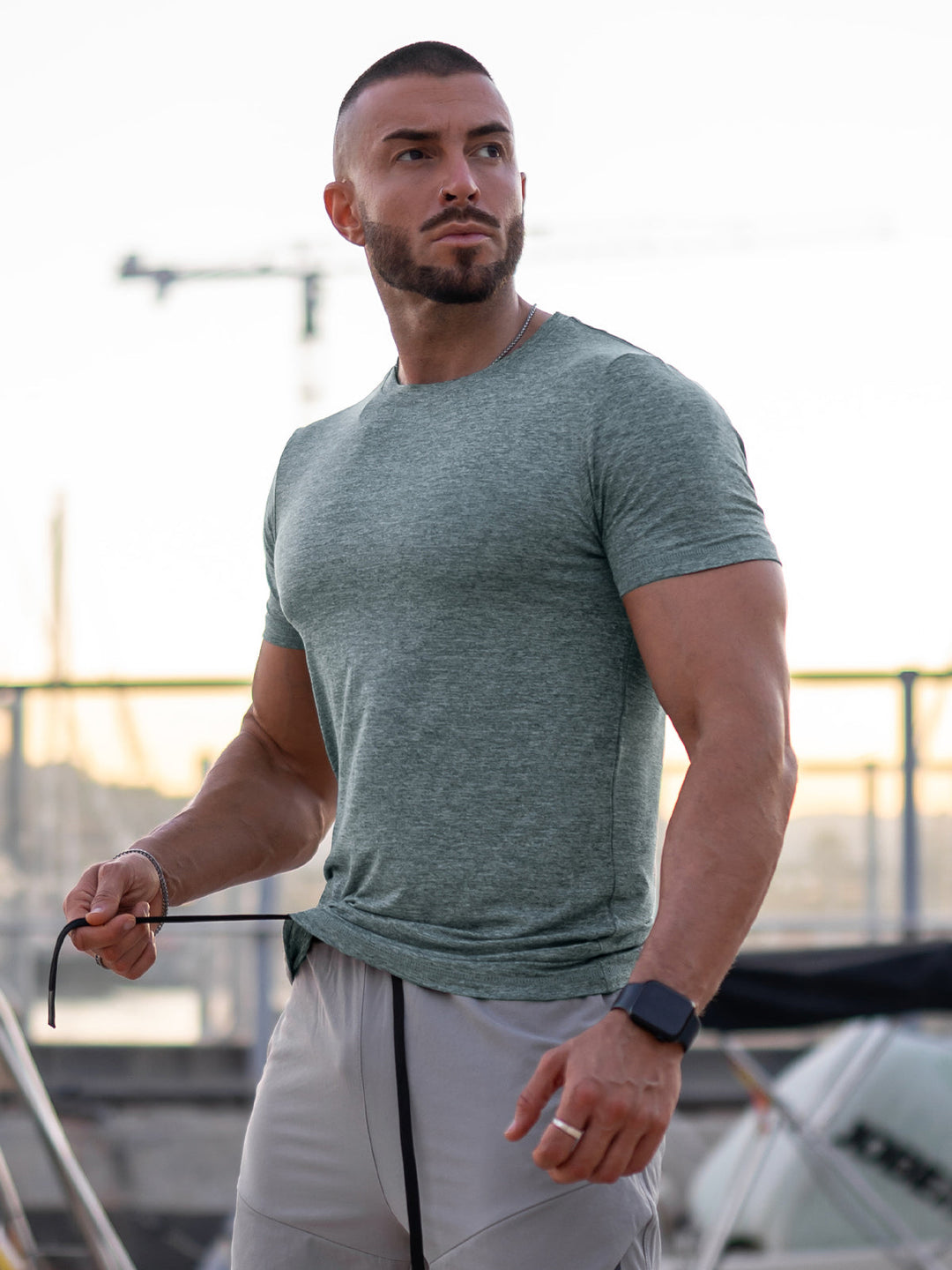 Men's Sevilla Performance Tee, a top choice for men's activewear & gym essentials.
