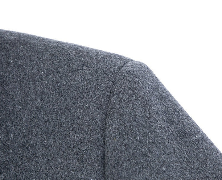 Classic navy blue men's tailored blazer, a sophisticated choice for professional menswear.