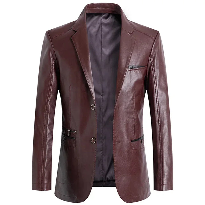 Fashionable men's tailored jacket. Versatile for smart casual or business, offering a sharp, confident style.