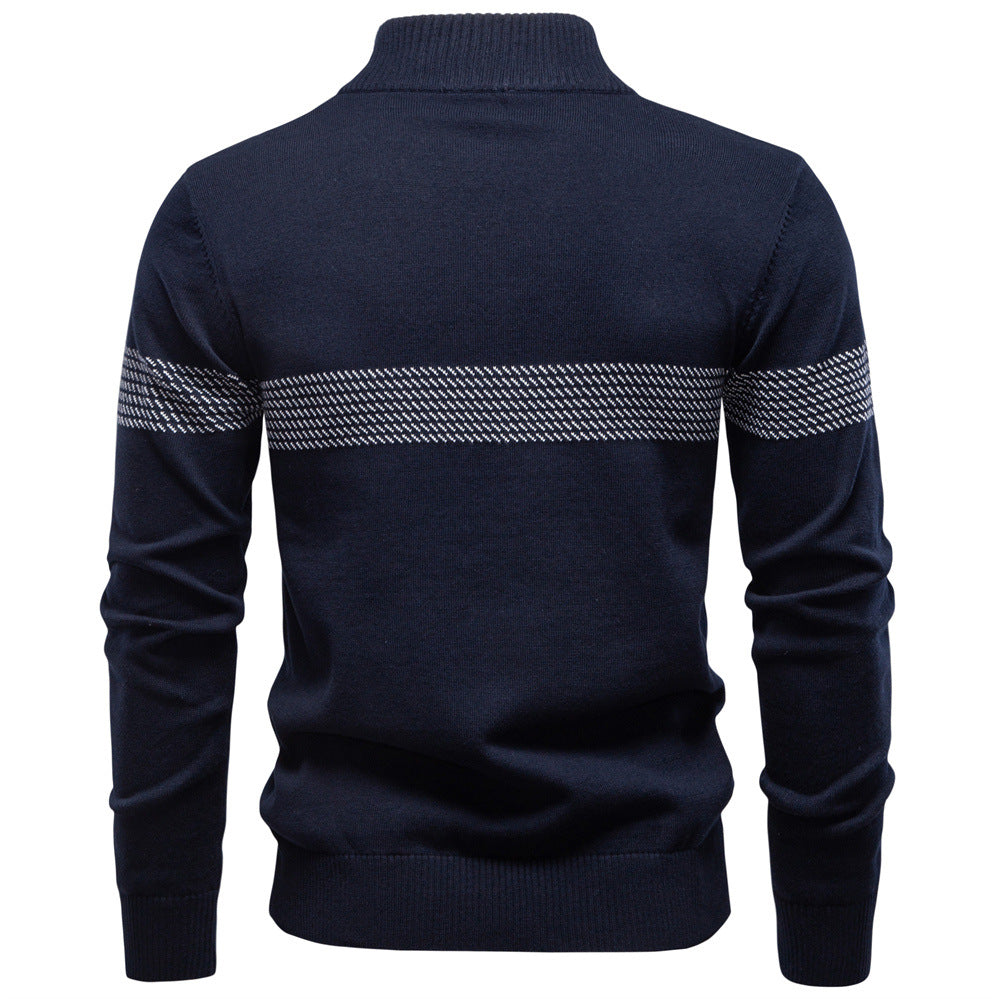 Men's long sleeve Siena half-zip knit sweater. A versatile pullover for stylish, refined casual fashion.