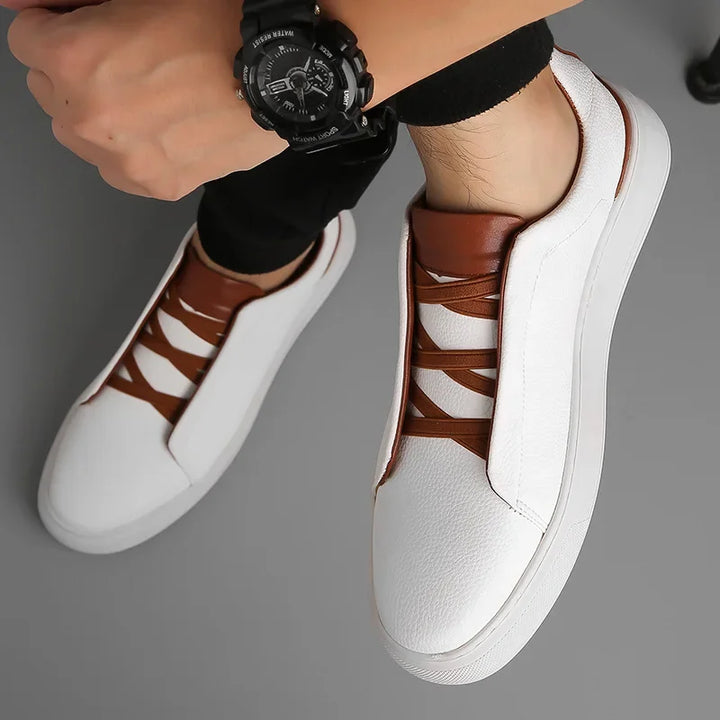 Durable sole of men's lifestyle sneakers, designed for long-lasting comfort & grip.