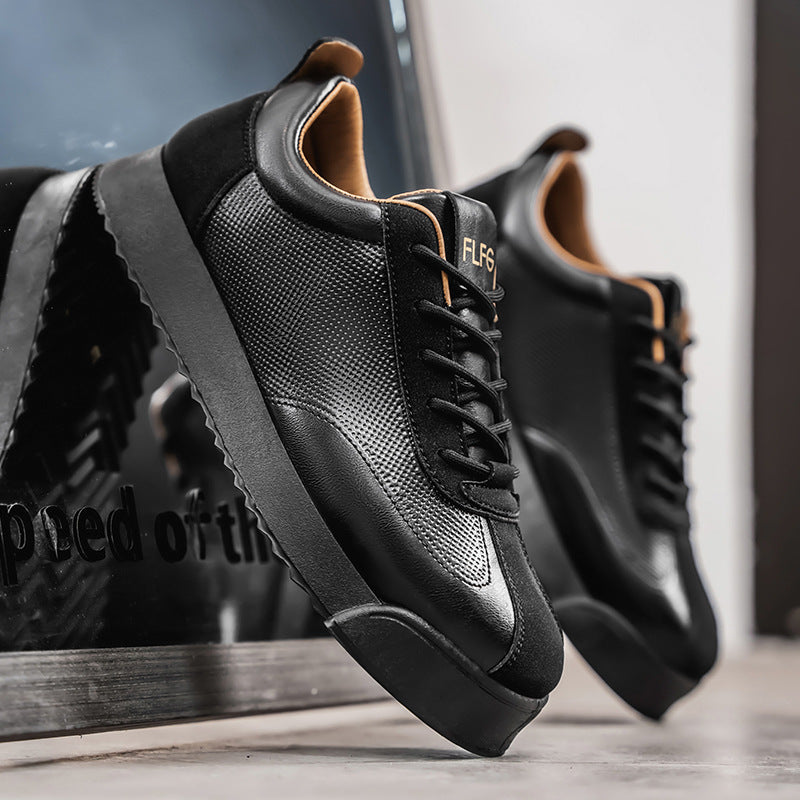 Men's sleek casual brown sneakers, comfortable everyday urban footwear for modern style.