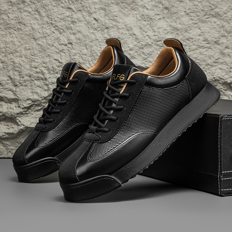 Modern men's sleek casual sneakers, stylish comfortable urban footwear for everyday wear.