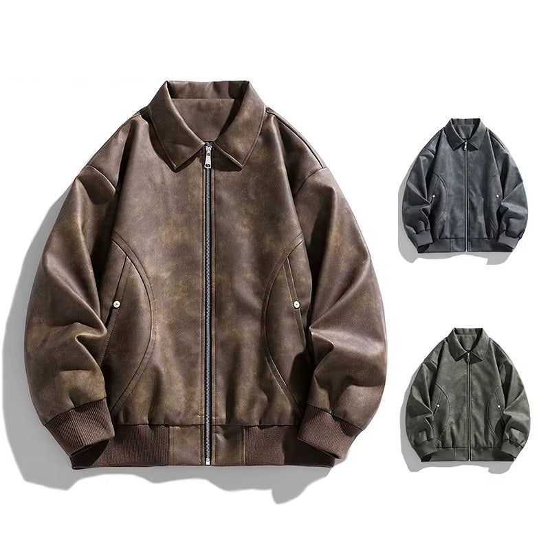 Espresso men's bomber jacket with a modern tailored fit, ideal outerwear for everyday wear & casual style.