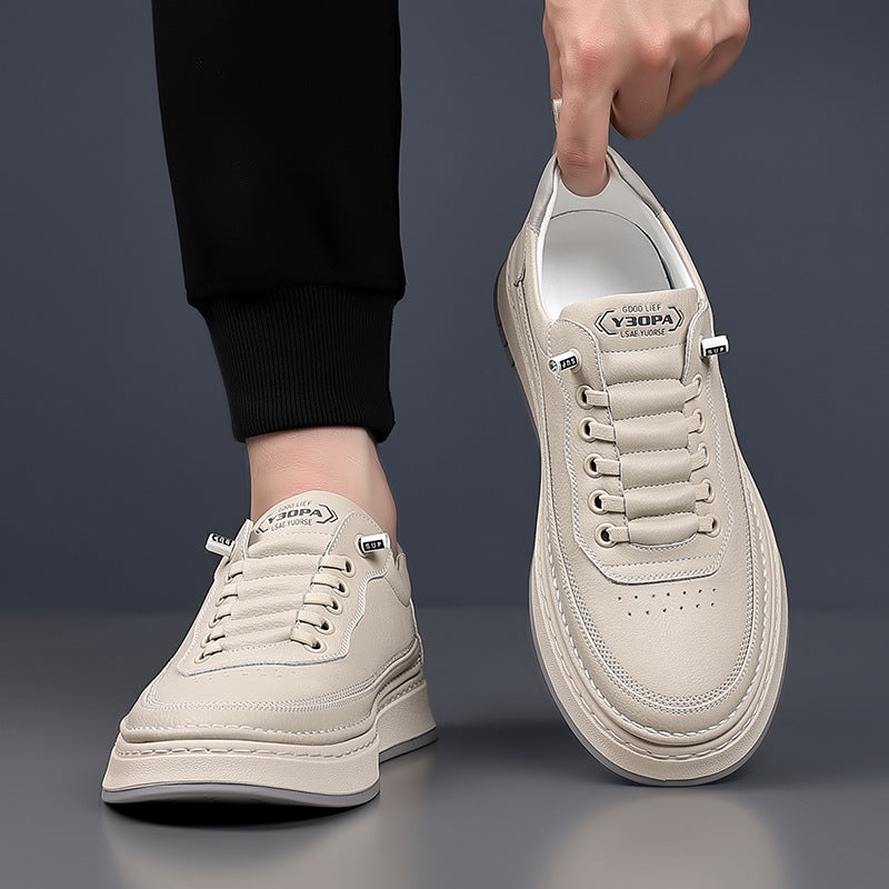Athletic men's sleek sneakers. Modern comfort footwear with light support, great for daily wear.