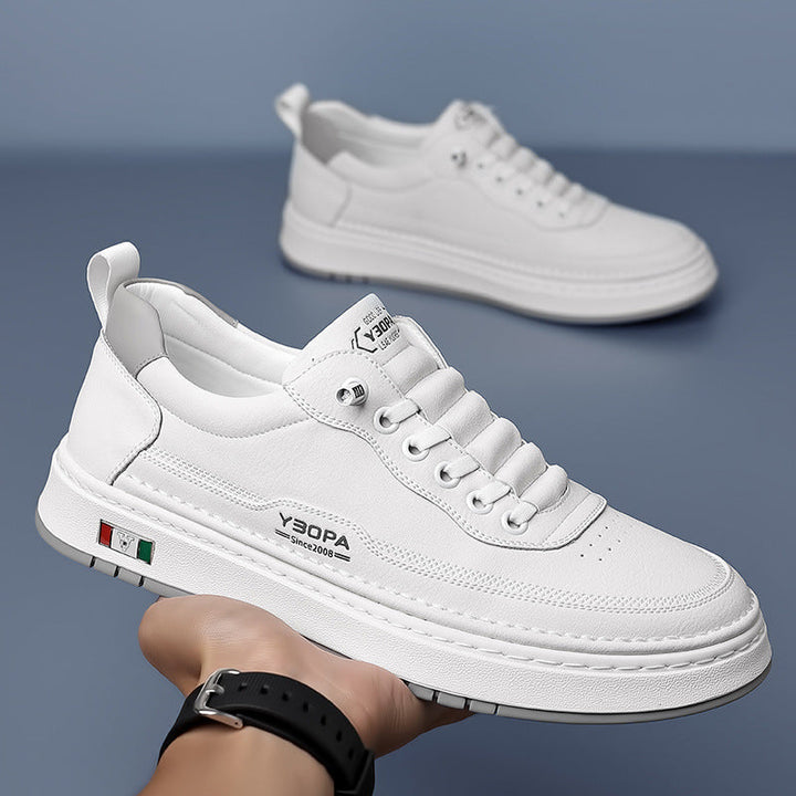 Sleek men's casual walking shoes. Comfortable, modern design for everyday wear and light support.