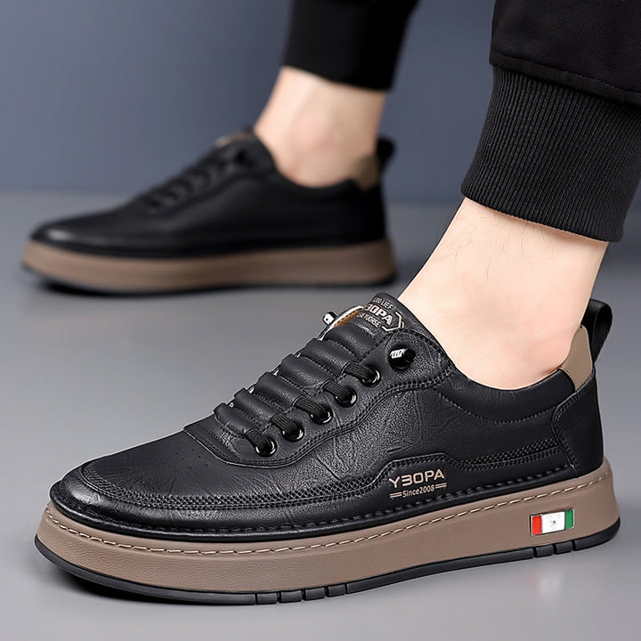 Men's Sleek Comfort Sneakers. Modern athletic footwear, versatile, comfortable, perfect for daily fashion.