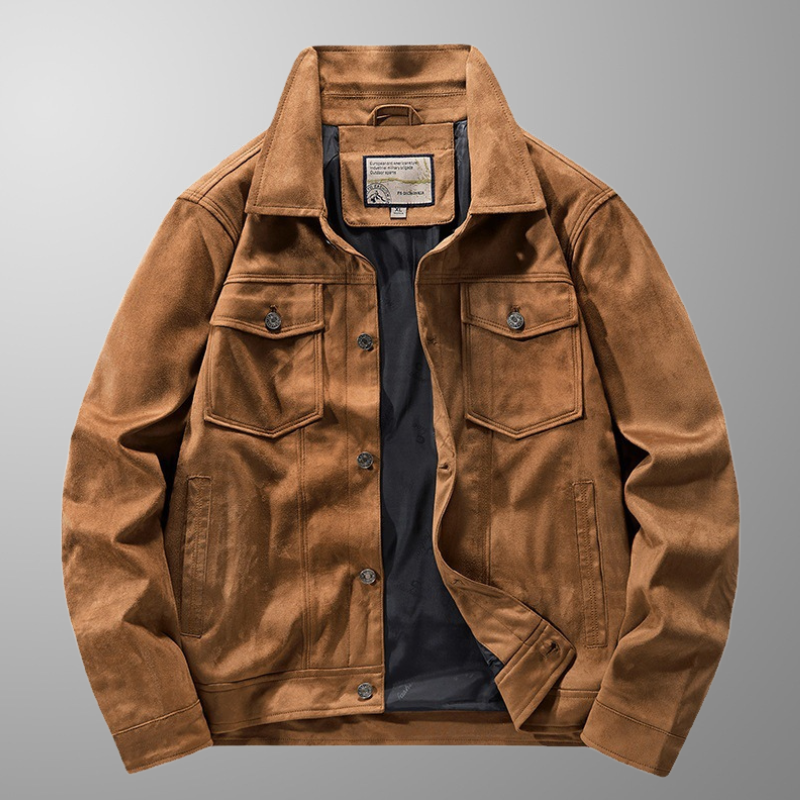 Men's sleek modern jacket, perfect for everyday casual wear. Fashionable outerwear for a versatile look.